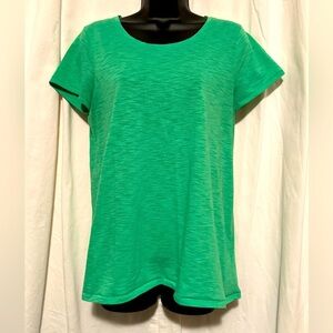 Lilly Pulitzer Kelly Green Women's Sz M Scoop Neck Short Sleeve Tee